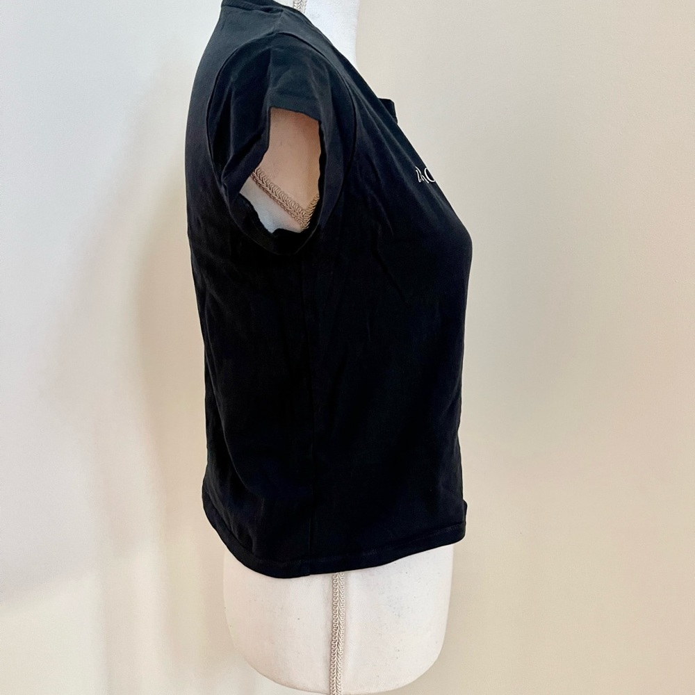 Les Roses sont Rouges black crop Shirt - Picture 4 of 4